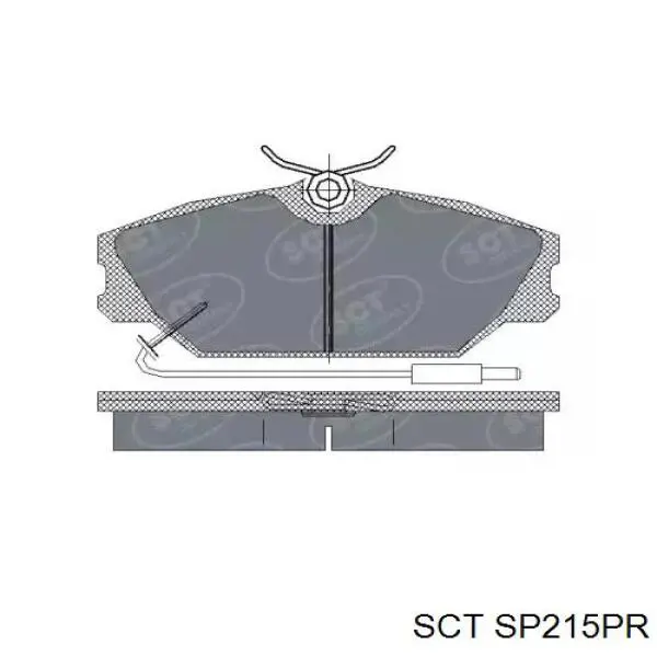 Передние тормозные колодки SP215PR SCT