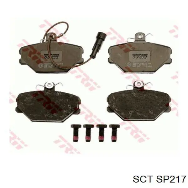 SP217 SCT колодки тормозные передние дисковые