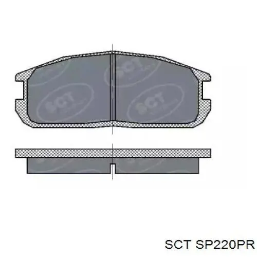 Передние тормозные колодки SP220PR SCT