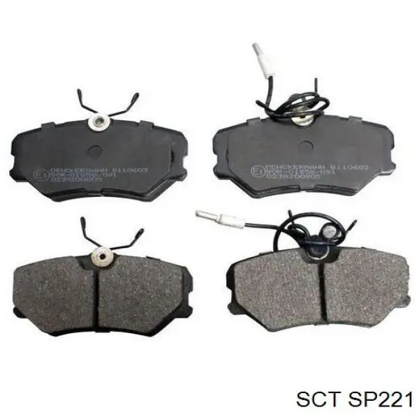 SP221 SCT Колодки тормозные дисковые комплект