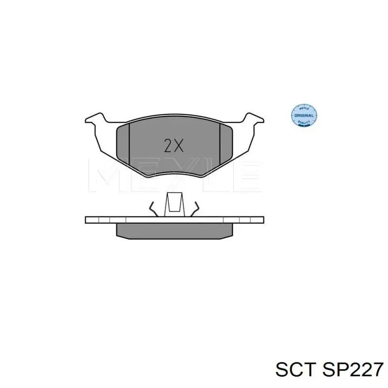 Купить SP227 SCT Колодки тормозные