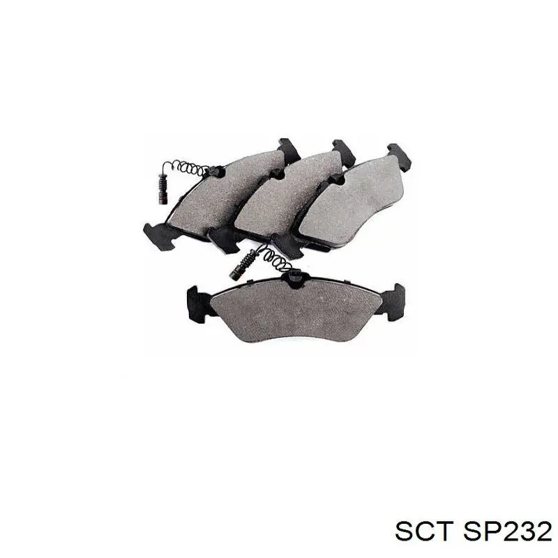 SP232 SCT Колодки тормозные дисковые комплект