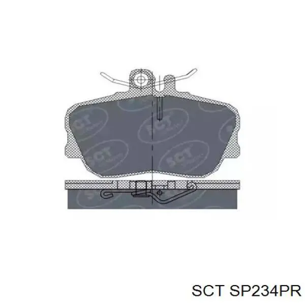 Передние тормозные колодки SP234PR SCT