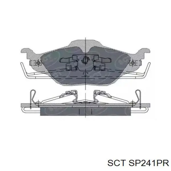 Передние тормозные колодки SP241PR SCT