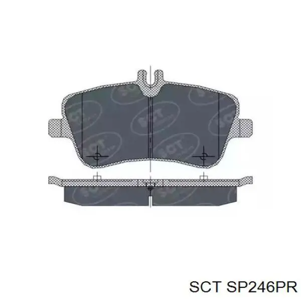 Передние тормозные колодки SP246PR SCT