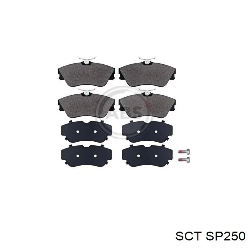 SP250 SCT Колодки передние