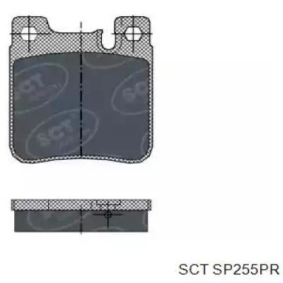 Задние тормозные колодки SP255PR SCT