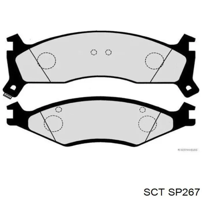 SP267 SCT Колодки передние
