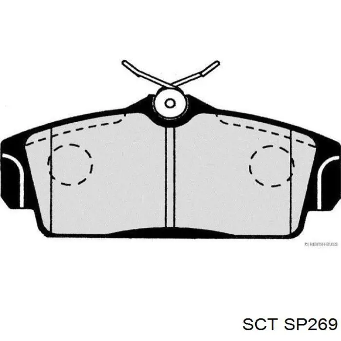 SP269 SCT Колодки передние