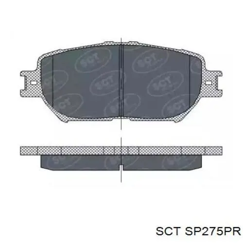 Передние тормозные колодки SP275PR SCT