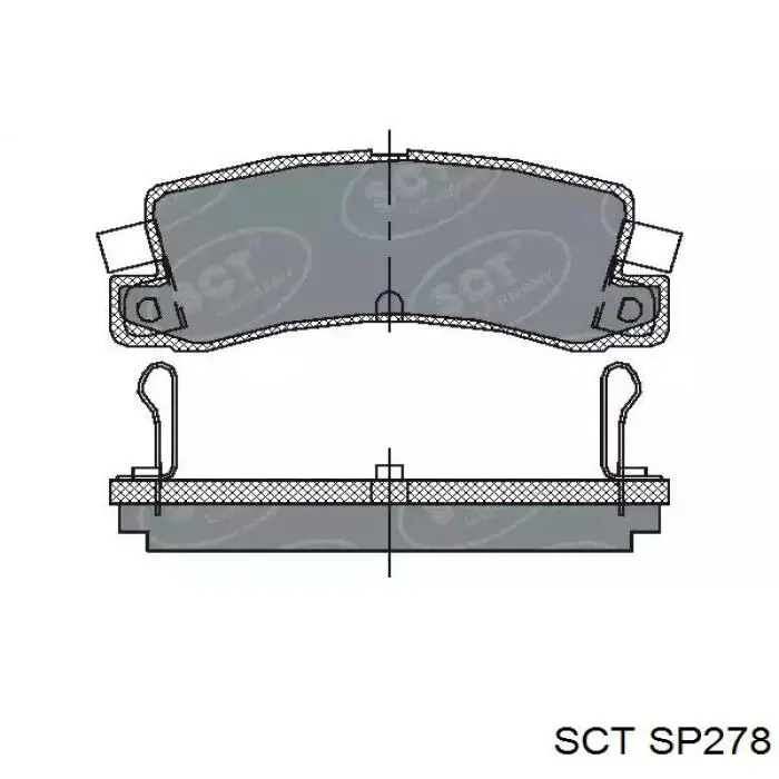 Купить SP278 SCT Колодки тормозные