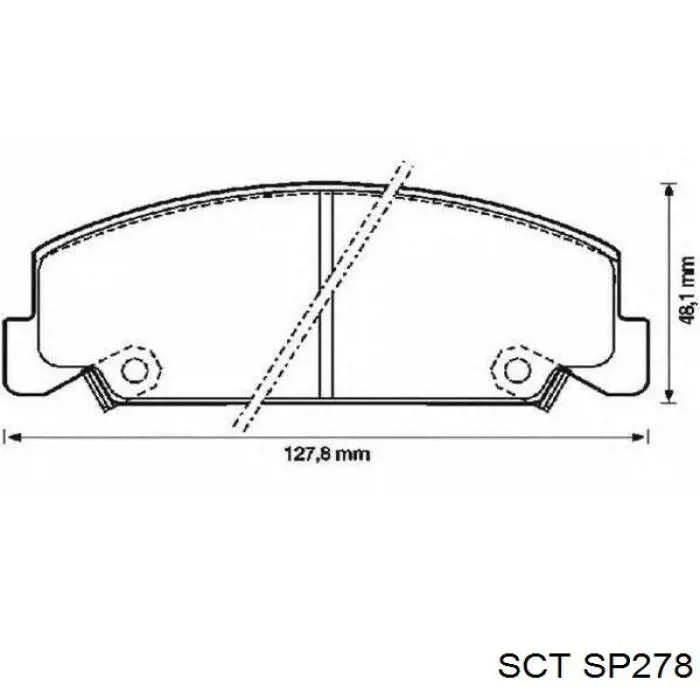 Тормозные колодки SCT SP278