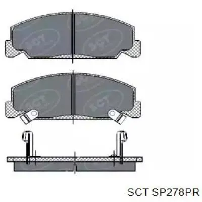 Передние тормозные колодки SP278PR SCT