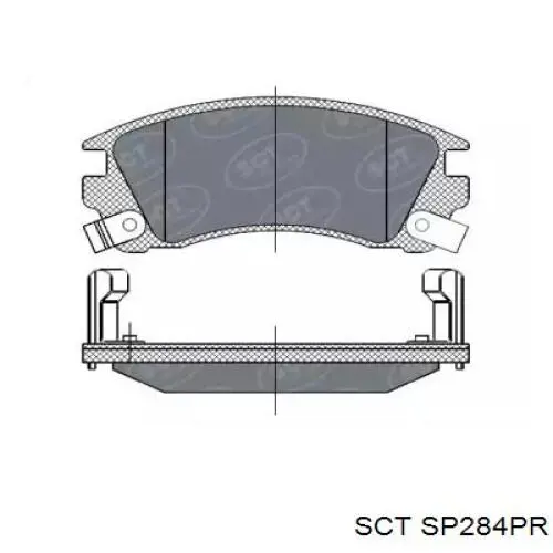 Передние тормозные колодки SP284PR SCT