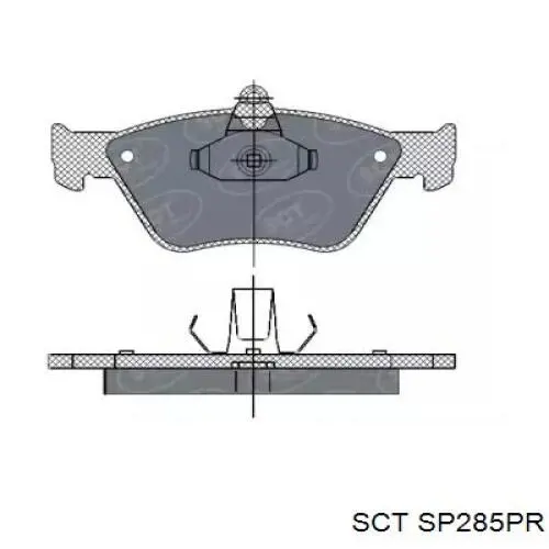 Передние тормозные колодки SP285PR SCT