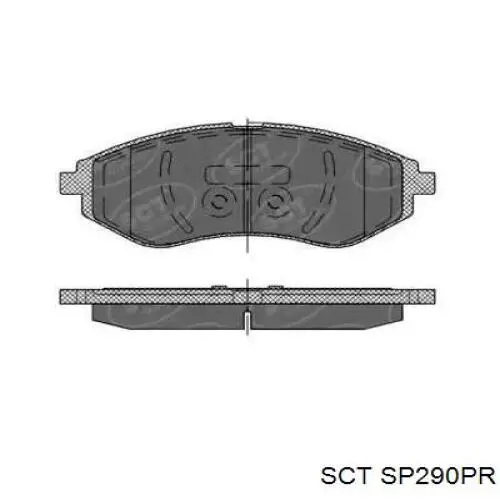 Передние тормозные колодки SP290PR SCT