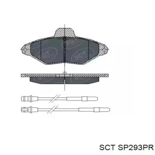 Передние тормозные колодки SP293PR SCT