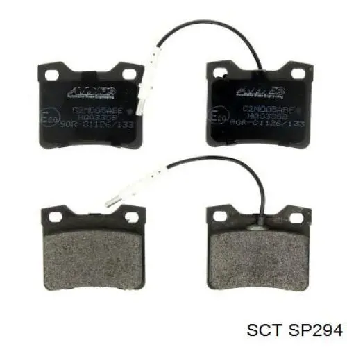 Задние тормозные колодки SP294 SCT