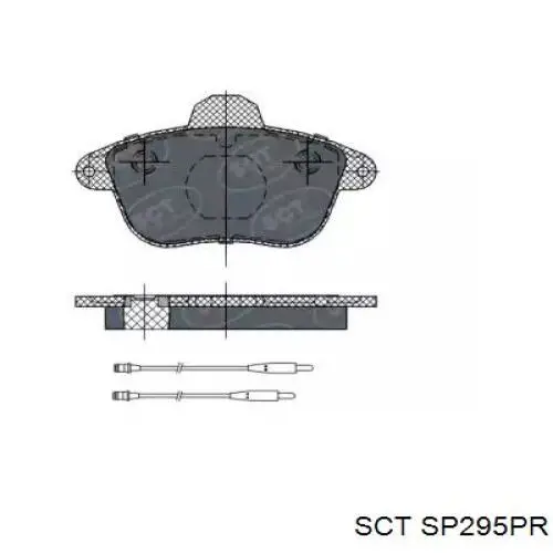 Передние тормозные колодки SP295PR SCT