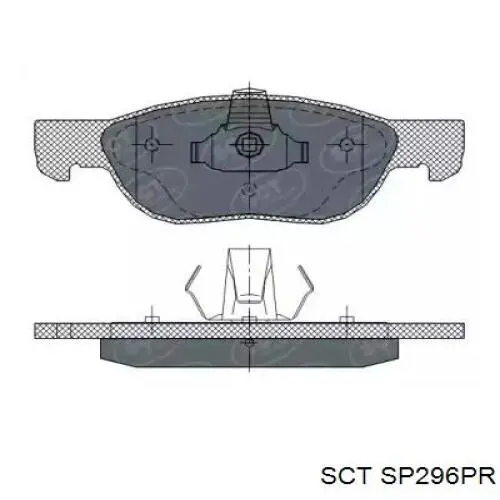 Передние тормозные колодки SP296PR SCT