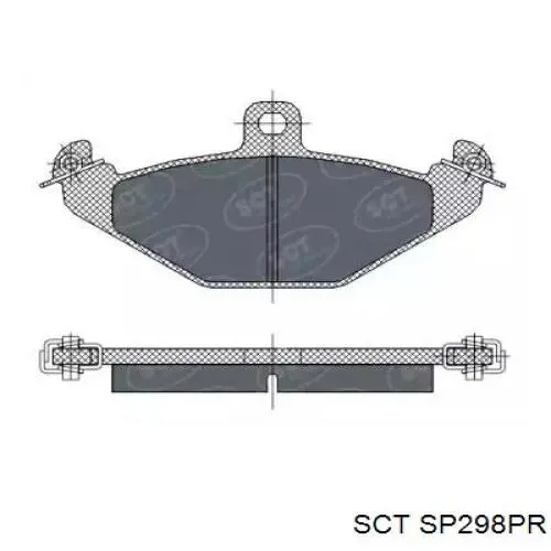 Задние тормозные колодки SP298PR SCT