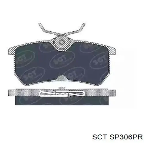 Задние тормозные колодки SP306PR SCT