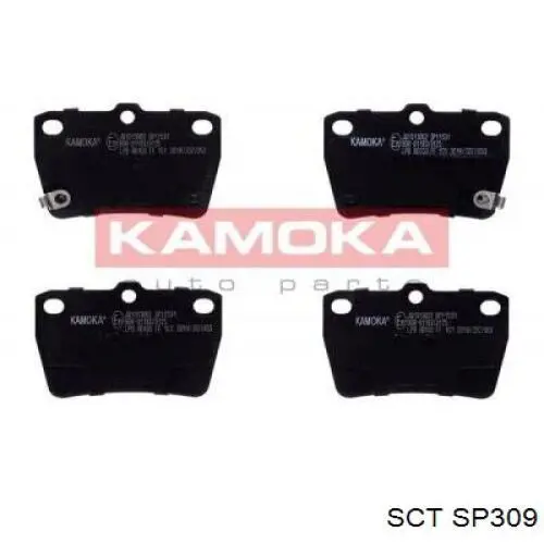 SP309 SCT Колодки тормозные дисковые комплект