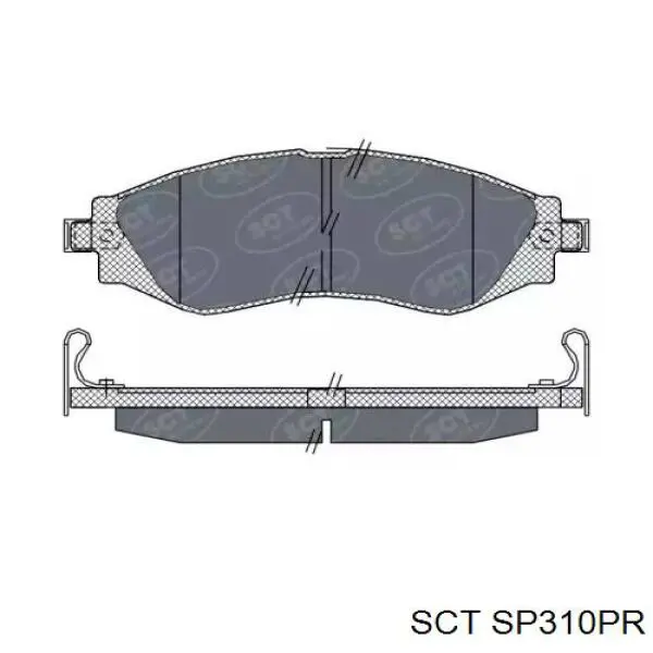 SP310PR SCT Колодки передние