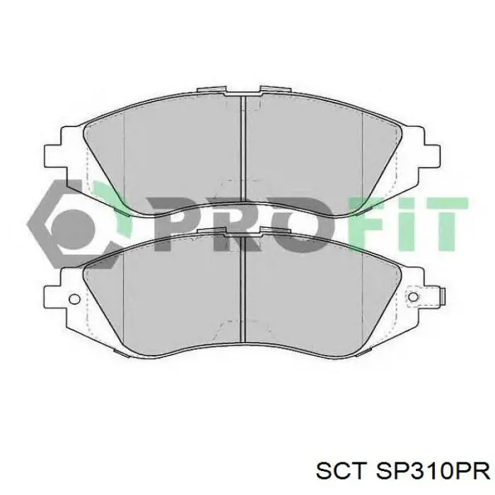 Купить SP310PR SCT Колодки тормозные