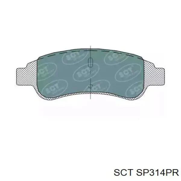 Передние тормозные колодки SP314PR SCT