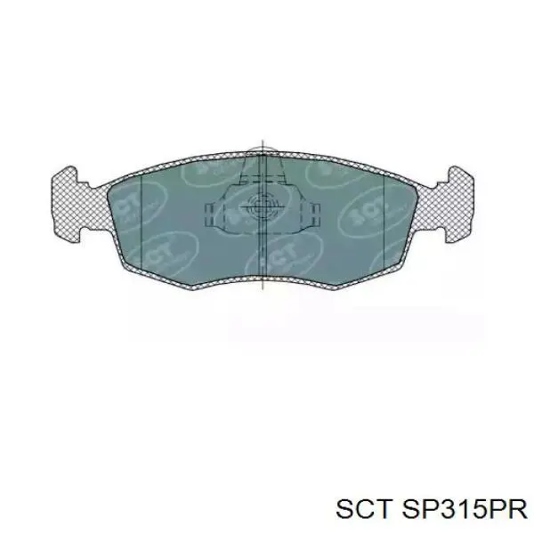 Передние тормозные колодки SP315PR SCT