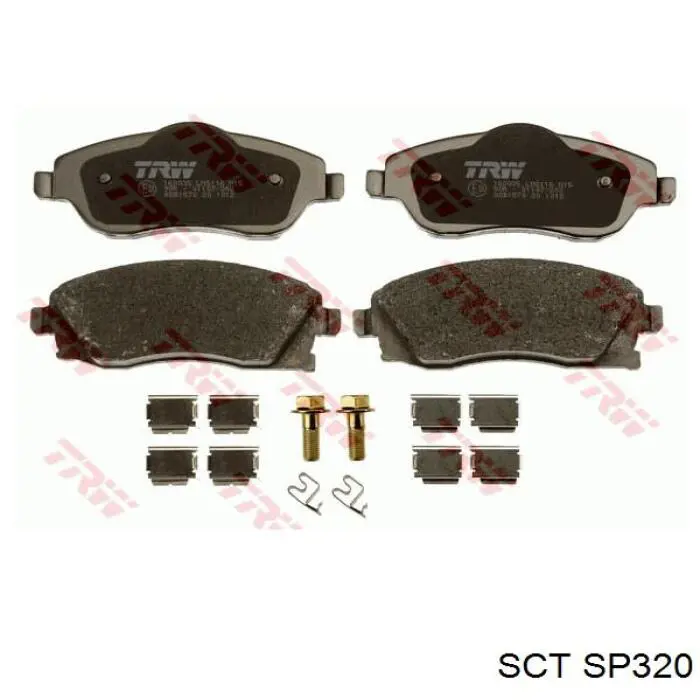 SP320 SCT Колодки передние