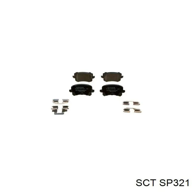 Колодки дисковые  SCT SP321 цена, от 25.37 USD