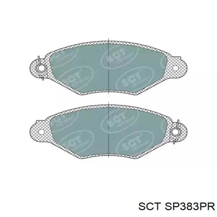 Передние тормозные колодки SP383PR SCT