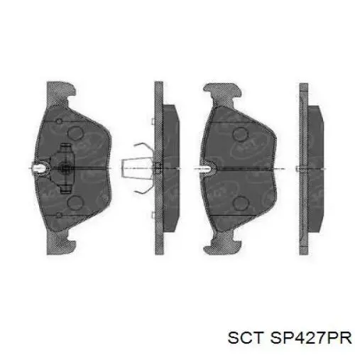 Передние тормозные колодки SP427PR SCT