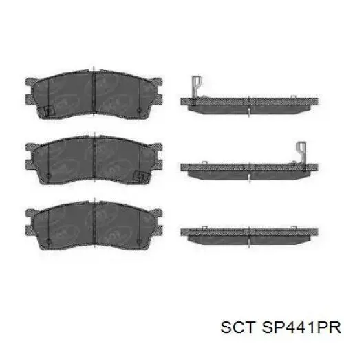 SP441PR SCT Колодки передние
