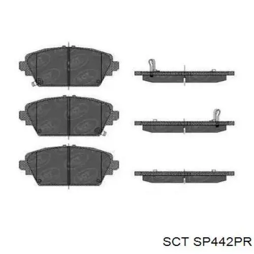 Передние тормозные колодки SP442PR SCT