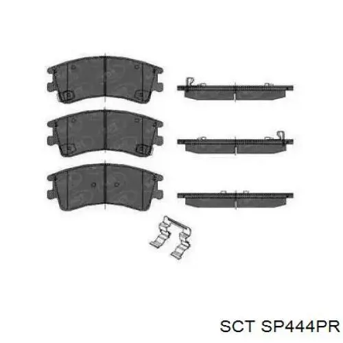 Передние тормозные колодки SP444PR SCT