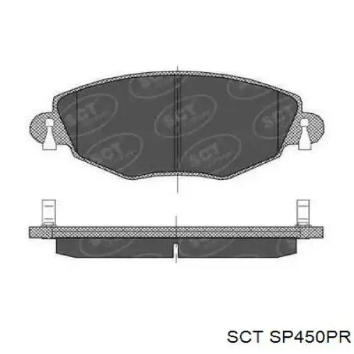 Передние тормозные колодки SP450PR SCT