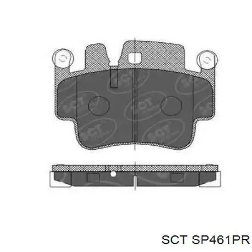 Передние тормозные колодки SP461PR SCT