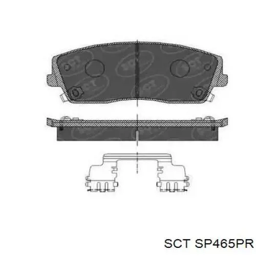 Передние тормозные колодки SP465PR SCT