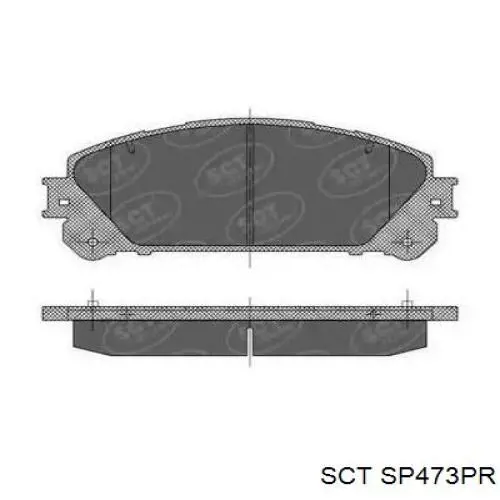 Передние тормозные колодки SP473PR SCT