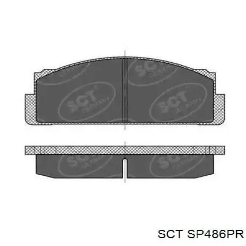 Колодки тормозные передние дисковые на Fiat 850 SPIDER 