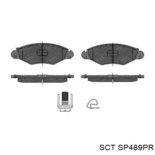 Передние тормозные колодки SP489PR SCT