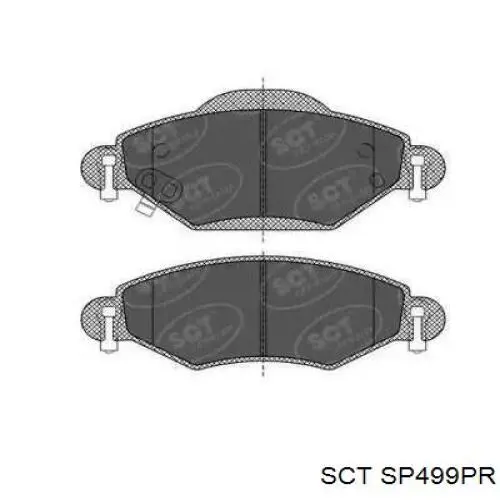 Передние тормозные колодки SP499PR SCT