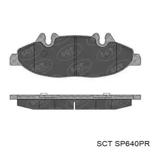 SP640PR SCT Колодки передние