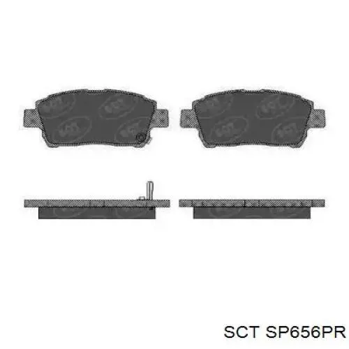 Передние тормозные колодки SP656PR SCT