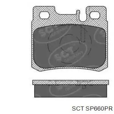 Задние тормозные колодки SP660PR SCT