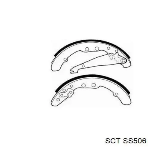 Задние барабанные колодки SS506 SCT