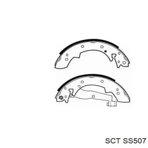 SS507 SCT колодки тормозные задние, барабанные